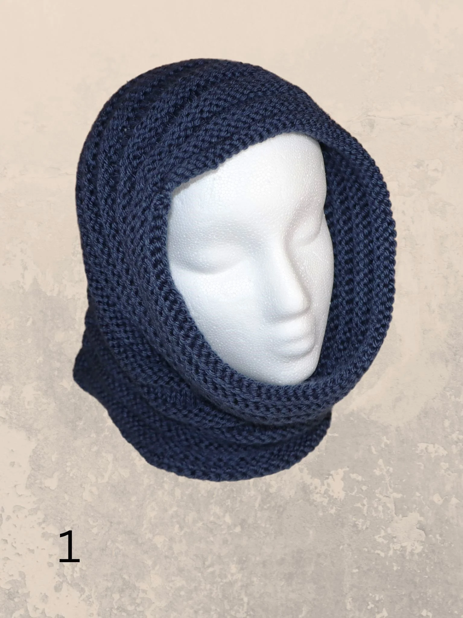 【KOOLOSET】Golgi Hood Warmer Knit Knitted cowl hood - bplattoriginals Custom Fabric Accessories